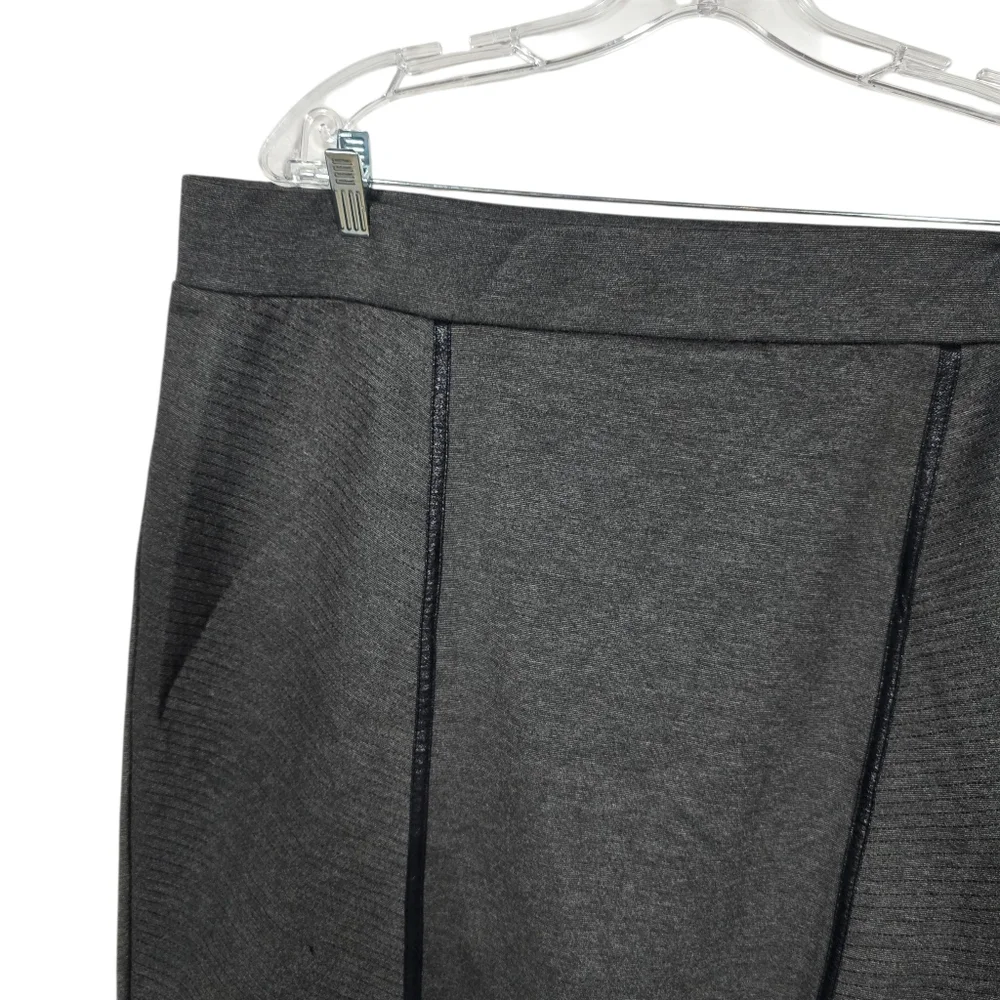 Apt. 9 Size 1X Charcoal Gray Stretchy Pencil Short Skirt